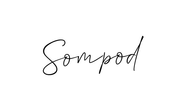 Best and Professional Signature Style for Sompod. Allison_Script Best Signature Style Collection. Sompod signature style 2 images and pictures png