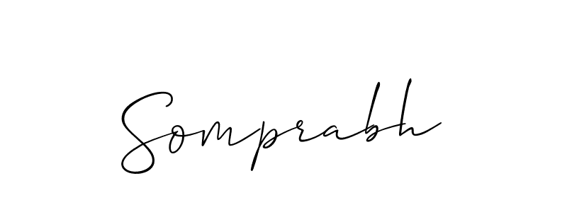 How to Draw Somprabh signature style? Allison_Script is a latest design signature styles for name Somprabh. Somprabh signature style 2 images and pictures png