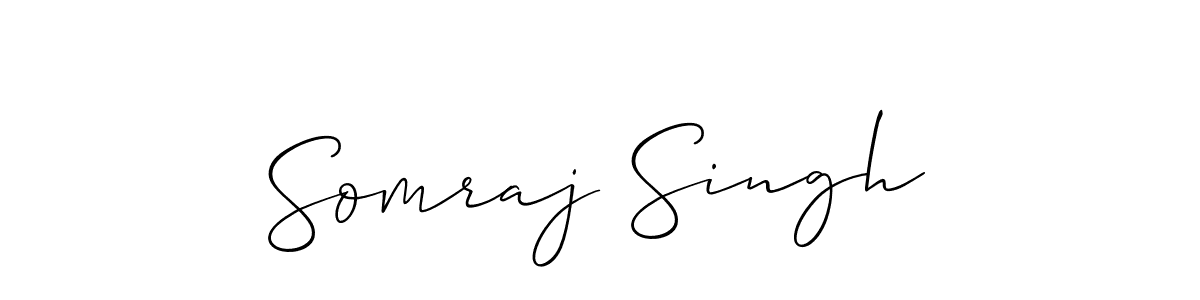 Make a beautiful signature design for name Somraj Singh. With this signature (Allison_Script) style, you can create a handwritten signature for free. Somraj Singh signature style 2 images and pictures png