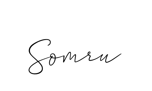 Create a beautiful signature design for name Somru. With this signature (Allison_Script) fonts, you can make a handwritten signature for free. Somru signature style 2 images and pictures png