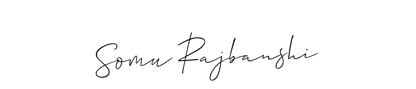 It looks lik you need a new signature style for name Somu Rajbanshi. Design unique handwritten (Allison_Script) signature with our free signature maker in just a few clicks. Somu Rajbanshi signature style 2 images and pictures png