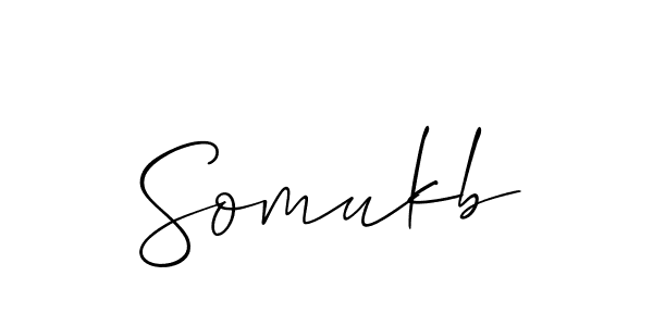 Create a beautiful signature design for name Somukb. With this signature (Allison_Script) fonts, you can make a handwritten signature for free. Somukb signature style 2 images and pictures png