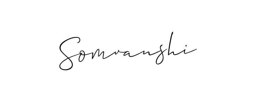 Make a beautiful signature design for name Somvanshi. With this signature (Allison_Script) style, you can create a handwritten signature for free. Somvanshi signature style 2 images and pictures png