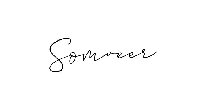 How to Draw Somveer signature style? Allison_Script is a latest design signature styles for name Somveer. Somveer signature style 2 images and pictures png