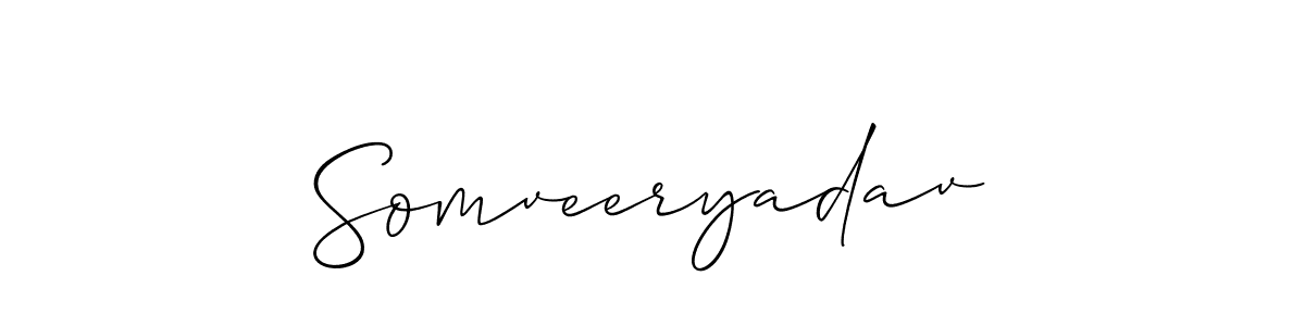 How to Draw Somveeryadav signature style? Allison_Script is a latest design signature styles for name Somveeryadav. Somveeryadav signature style 2 images and pictures png