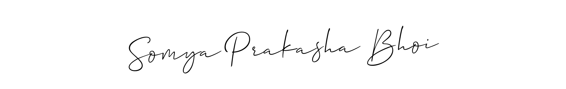 Also we have Somya Prakasha Bhoi name is the best signature style. Create professional handwritten signature collection using Allison_Script autograph style. Somya Prakasha Bhoi signature style 2 images and pictures png