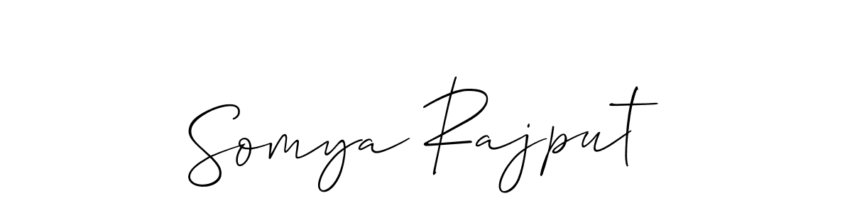 It looks lik you need a new signature style for name Somya Rajput. Design unique handwritten (Allison_Script) signature with our free signature maker in just a few clicks. Somya Rajput signature style 2 images and pictures png