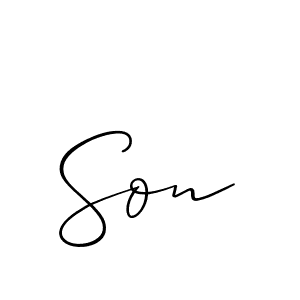 Design your own signature with our free online signature maker. With this signature software, you can create a handwritten (Allison_Script) signature for name Son. Son signature style 2 images and pictures png