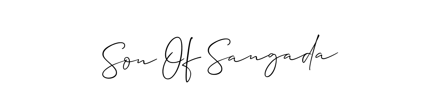 Also we have Son Of Sangada name is the best signature style. Create professional handwritten signature collection using Allison_Script autograph style. Son Of Sangada signature style 2 images and pictures png