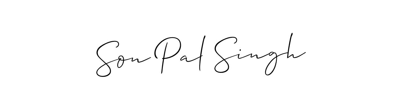 The best way (Allison_Script) to make a short signature is to pick only two or three words in your name. The name Son Pal Singh include a total of six letters. For converting this name. Son Pal Singh signature style 2 images and pictures png