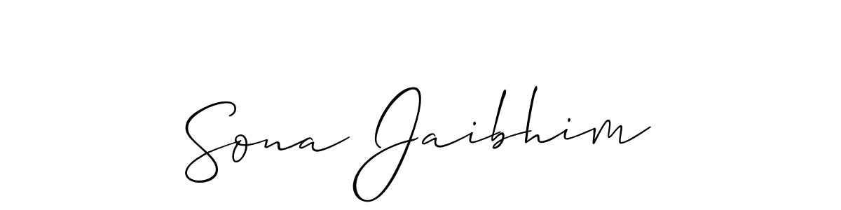 Make a short Sona Jaibhim signature style. Manage your documents anywhere anytime using Allison_Script. Create and add eSignatures, submit forms, share and send files easily. Sona Jaibhim signature style 2 images and pictures png