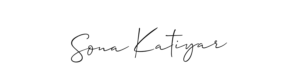 You can use this online signature creator to create a handwritten signature for the name Sona Katiyar. This is the best online autograph maker. Sona Katiyar signature style 2 images and pictures png