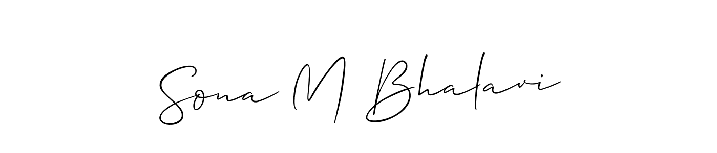 Best and Professional Signature Style for Sona M Bhalavi. Allison_Script Best Signature Style Collection. Sona M Bhalavi signature style 2 images and pictures png