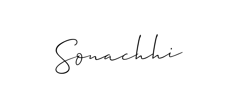 if you are searching for the best signature style for your name Sonachhi. so please give up your signature search. here we have designed multiple signature styles  using Allison_Script. Sonachhi signature style 2 images and pictures png