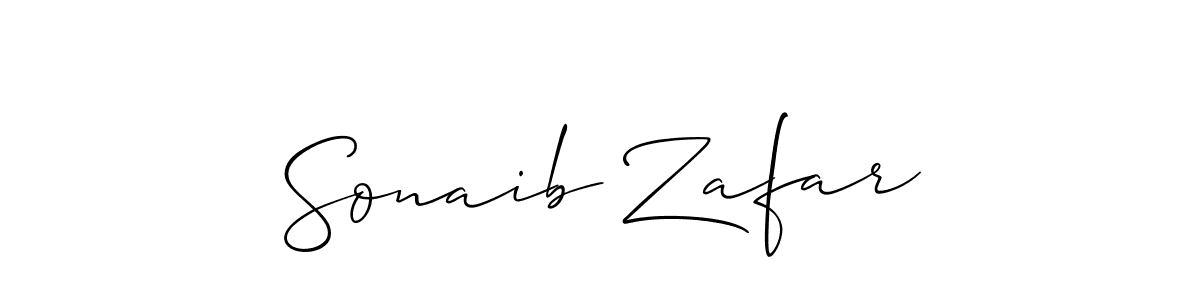 if you are searching for the best signature style for your name Sonaib Zafar. so please give up your signature search. here we have designed multiple signature styles  using Allison_Script. Sonaib Zafar signature style 2 images and pictures png