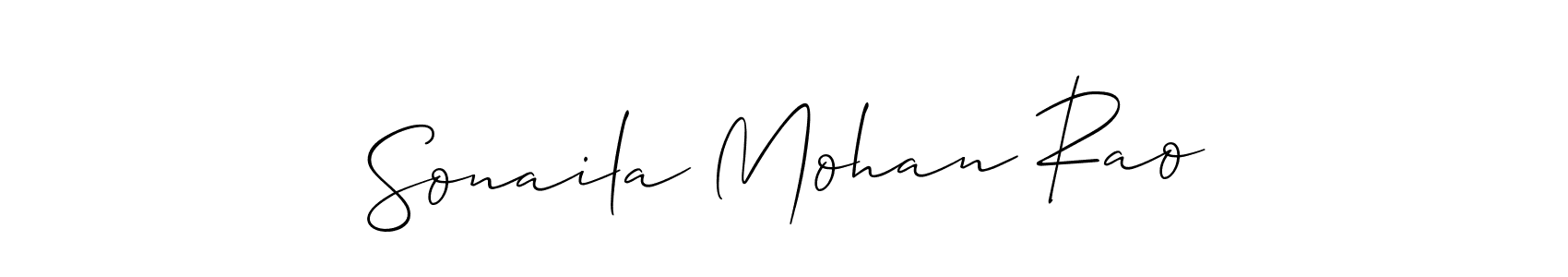 Also we have Sonaila Mohan Rao name is the best signature style. Create professional handwritten signature collection using Allison_Script autograph style. Sonaila Mohan Rao signature style 2 images and pictures png