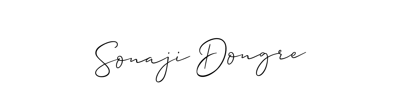 It looks lik you need a new signature style for name Sonaji Dongre. Design unique handwritten (Allison_Script) signature with our free signature maker in just a few clicks. Sonaji Dongre signature style 2 images and pictures png