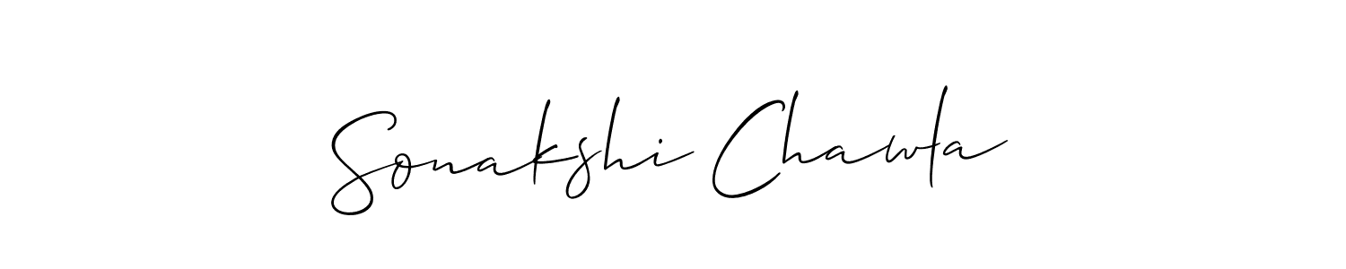 Create a beautiful signature design for name Sonakshi Chawla. With this signature (Allison_Script) fonts, you can make a handwritten signature for free. Sonakshi Chawla signature style 2 images and pictures png