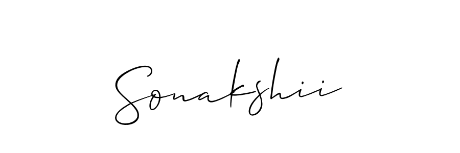 Also we have Sonakshii name is the best signature style. Create professional handwritten signature collection using Allison_Script autograph style. Sonakshii signature style 2 images and pictures png