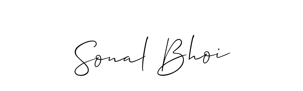 Also we have Sonal Bhoi name is the best signature style. Create professional handwritten signature collection using Allison_Script autograph style. Sonal Bhoi signature style 2 images and pictures png