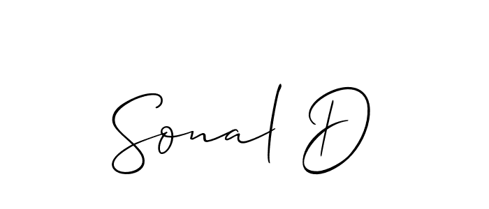 Allison_Script is a professional signature style that is perfect for those who want to add a touch of class to their signature. It is also a great choice for those who want to make their signature more unique. Get Sonal D name to fancy signature for free. Sonal D signature style 2 images and pictures png