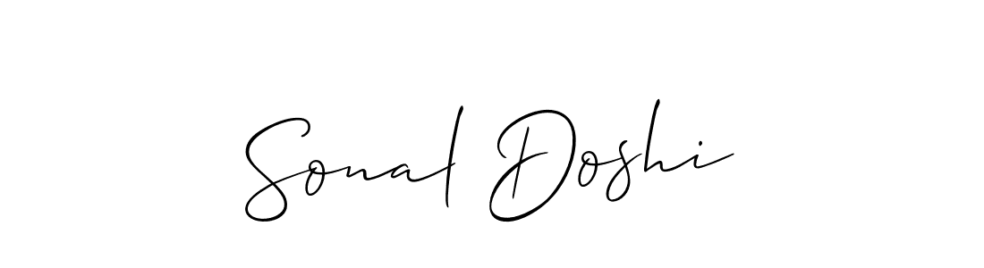 Design your own signature with our free online signature maker. With this signature software, you can create a handwritten (Allison_Script) signature for name Sonal Doshi. Sonal Doshi signature style 2 images and pictures png