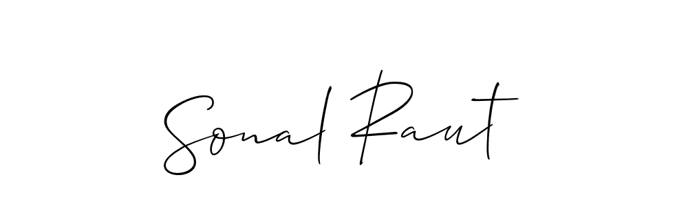 Make a beautiful signature design for name Sonal Raut. Use this online signature maker to create a handwritten signature for free. Sonal Raut signature style 2 images and pictures png