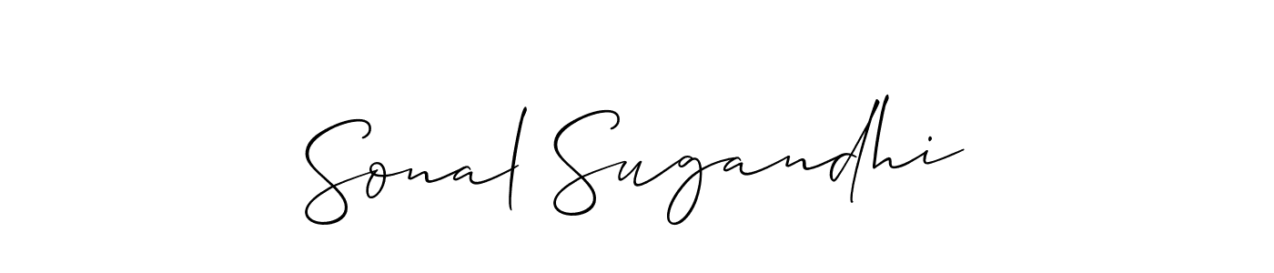 How to Draw Sonal Sugandhi signature style? Allison_Script is a latest design signature styles for name Sonal Sugandhi. Sonal Sugandhi signature style 2 images and pictures png