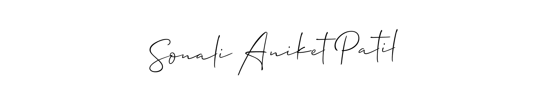 It looks lik you need a new signature style for name Sonali Aniket Patil. Design unique handwritten (Allison_Script) signature with our free signature maker in just a few clicks. Sonali Aniket Patil signature style 2 images and pictures png