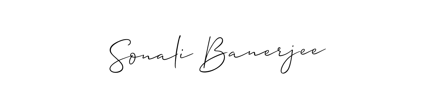 Also we have Sonali Banerjee name is the best signature style. Create professional handwritten signature collection using Allison_Script autograph style. Sonali Banerjee signature style 2 images and pictures png