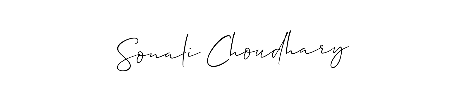 Make a beautiful signature design for name Sonali Choudhary. With this signature (Allison_Script) style, you can create a handwritten signature for free. Sonali Choudhary signature style 2 images and pictures png