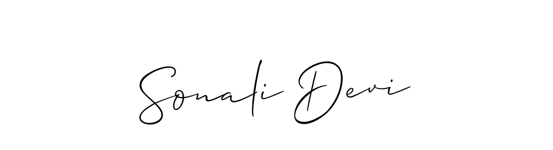 The best way (Allison_Script) to make a short signature is to pick only two or three words in your name. The name Sonali Devi include a total of six letters. For converting this name. Sonali Devi signature style 2 images and pictures png