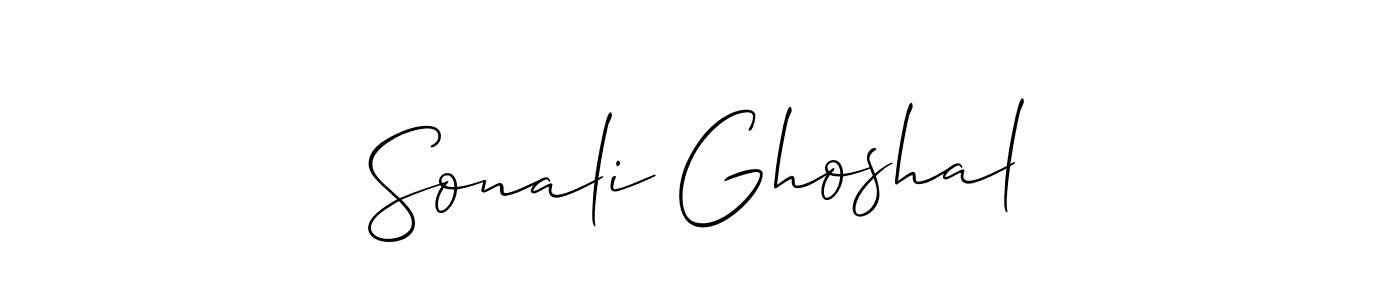 Similarly Allison_Script is the best handwritten signature design. Signature creator online .You can use it as an online autograph creator for name Sonali Ghoshal. Sonali Ghoshal signature style 2 images and pictures png