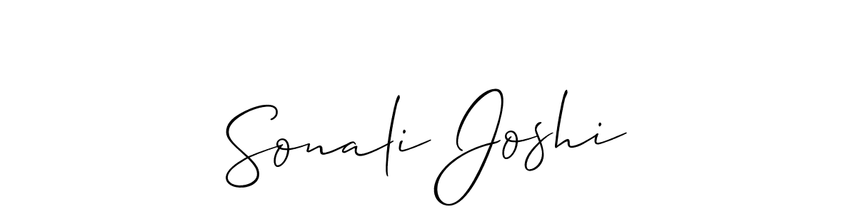 How to make Sonali Joshi name signature. Use Allison_Script style for creating short signs online. This is the latest handwritten sign. Sonali Joshi signature style 2 images and pictures png