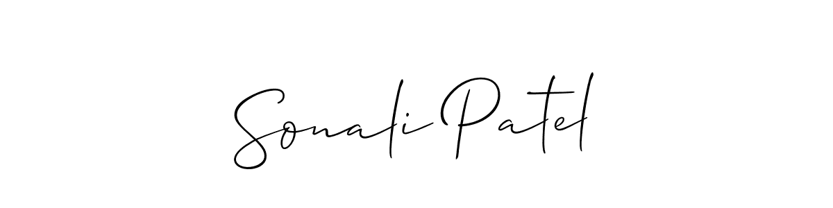 Sonali Patel stylish signature style. Best Handwritten Sign (Allison_Script) for my name. Handwritten Signature Collection Ideas for my name Sonali Patel. Sonali Patel signature style 2 images and pictures png