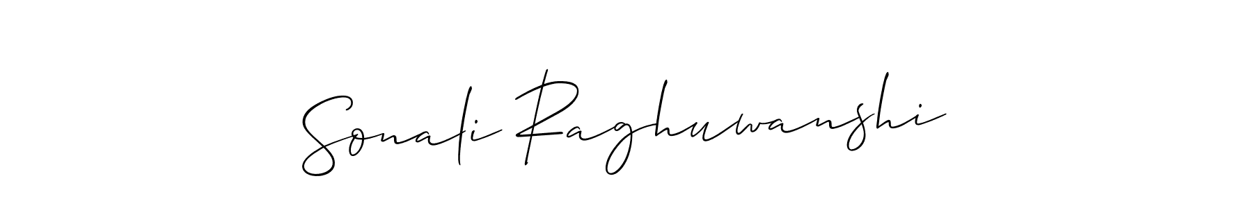 How to make Sonali Raghuwanshi name signature. Use Allison_Script style for creating short signs online. This is the latest handwritten sign. Sonali Raghuwanshi signature style 2 images and pictures png