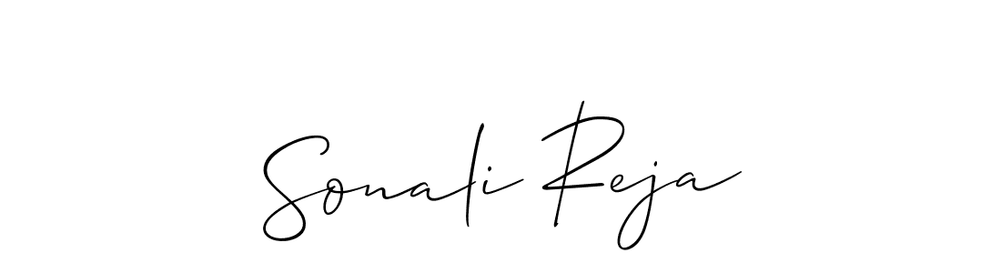 Design your own signature with our free online signature maker. With this signature software, you can create a handwritten (Allison_Script) signature for name Sonali Reja. Sonali Reja signature style 2 images and pictures png