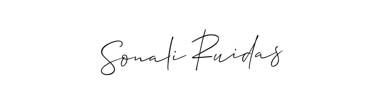 Similarly Allison_Script is the best handwritten signature design. Signature creator online .You can use it as an online autograph creator for name Sonali Ruidas. Sonali Ruidas signature style 2 images and pictures png