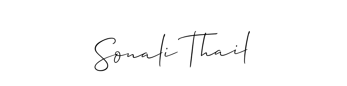 Make a beautiful signature design for name Sonali Thail. Use this online signature maker to create a handwritten signature for free. Sonali Thail signature style 2 images and pictures png