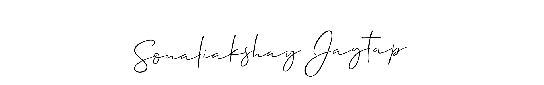 How to make Sonaliakshay Jagtap signature? Allison_Script is a professional autograph style. Create handwritten signature for Sonaliakshay Jagtap name. Sonaliakshay Jagtap signature style 2 images and pictures png