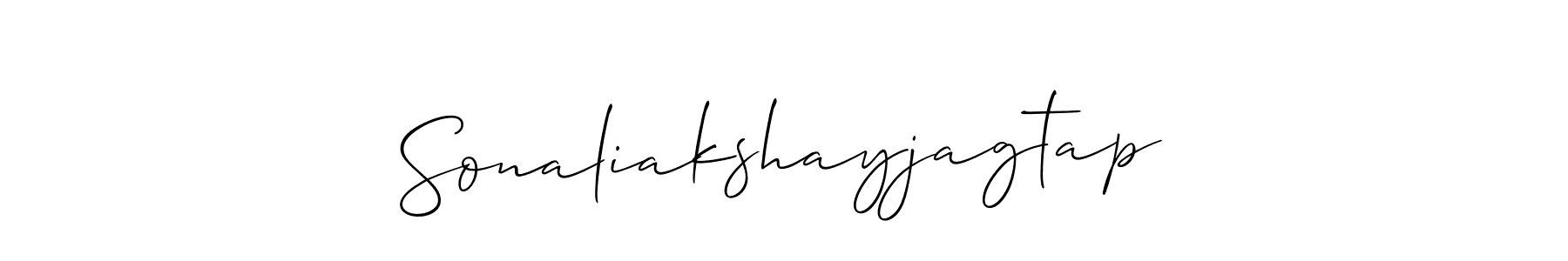 Once you've used our free online signature maker to create your best signature Allison_Script style, it's time to enjoy all of the benefits that Sonaliakshayjagtap name signing documents. Sonaliakshayjagtap signature style 2 images and pictures png