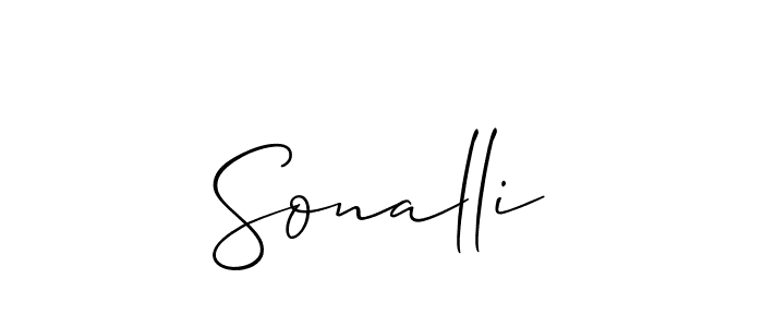 Also You can easily find your signature by using the search form. We will create Sonalli name handwritten signature images for you free of cost using Allison_Script sign style. Sonalli signature style 2 images and pictures png