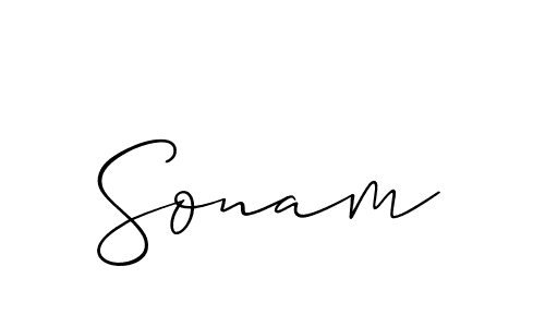 Best and Professional Signature Style for Sonam. Allison_Script Best Signature Style Collection. Sonam signature style 2 images and pictures png