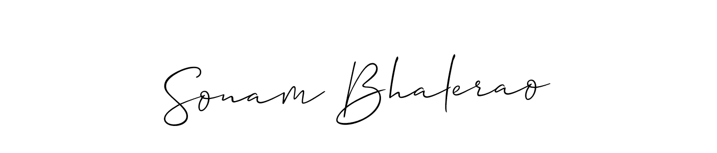 It looks lik you need a new signature style for name Sonam Bhalerao. Design unique handwritten (Allison_Script) signature with our free signature maker in just a few clicks. Sonam Bhalerao signature style 2 images and pictures png