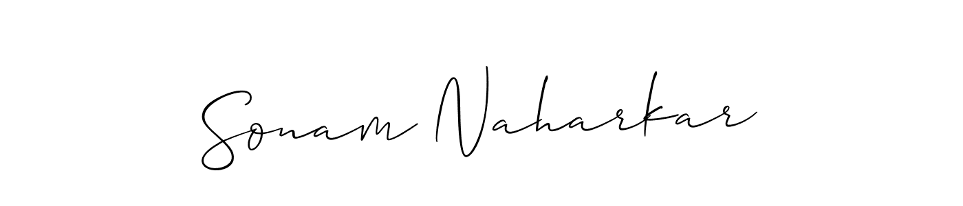 Make a short Sonam Naharkar signature style. Manage your documents anywhere anytime using Allison_Script. Create and add eSignatures, submit forms, share and send files easily. Sonam Naharkar signature style 2 images and pictures png