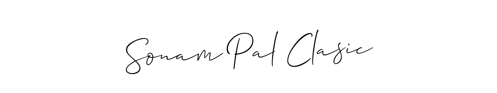 It looks lik you need a new signature style for name Sonam Pal Clasic. Design unique handwritten (Allison_Script) signature with our free signature maker in just a few clicks. Sonam Pal Clasic signature style 2 images and pictures png