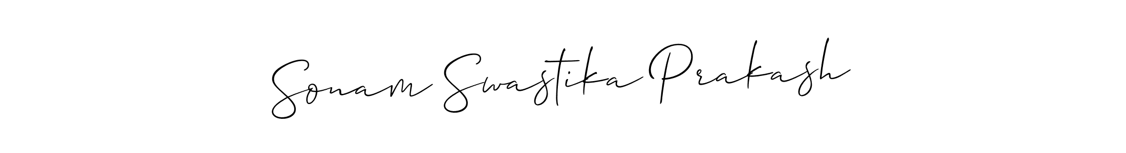 Sonam Swastika Prakash stylish signature style. Best Handwritten Sign (Allison_Script) for my name. Handwritten Signature Collection Ideas for my name Sonam Swastika Prakash. Sonam Swastika Prakash signature style 2 images and pictures png