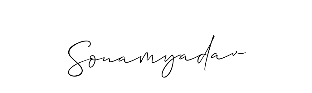 Make a beautiful signature design for name Sonamyadav. Use this online signature maker to create a handwritten signature for free. Sonamyadav signature style 2 images and pictures png