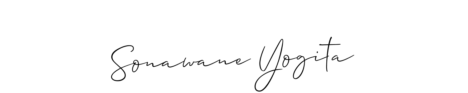 Also You can easily find your signature by using the search form. We will create Sonawane Yogita name handwritten signature images for you free of cost using Allison_Script sign style. Sonawane Yogita signature style 2 images and pictures png