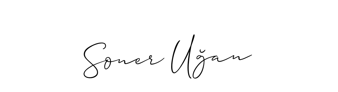 How to make Soner Uğan signature? Allison_Script is a professional autograph style. Create handwritten signature for Soner Uğan name. Soner Uğan signature style 2 images and pictures png